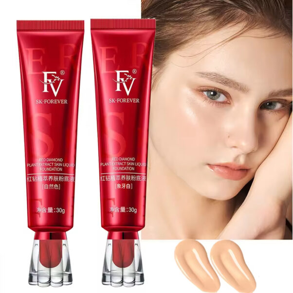 SK-Forever Red Diamond Liquid Foundation Full Coverage Long-Lasting Makeup Base 30g