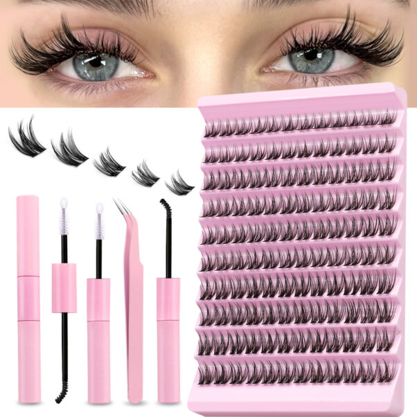 4D Wispy Cluster Lashes DIY Individual Lash Extension Kit (8mm–16mm)